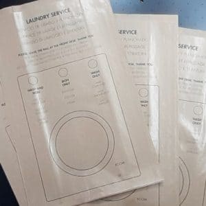 Bolsas de lavanderia desechables